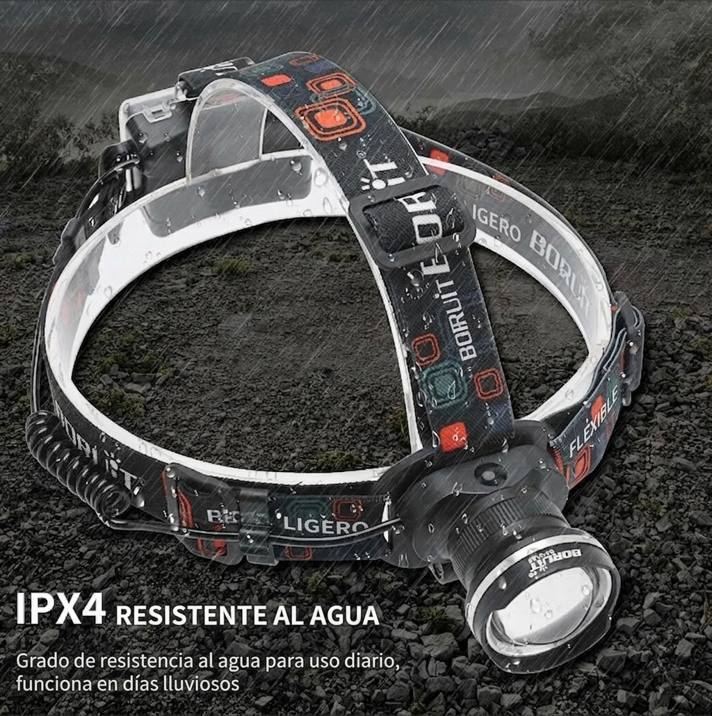 LINTERNA MINERO CREE RECARGABLE