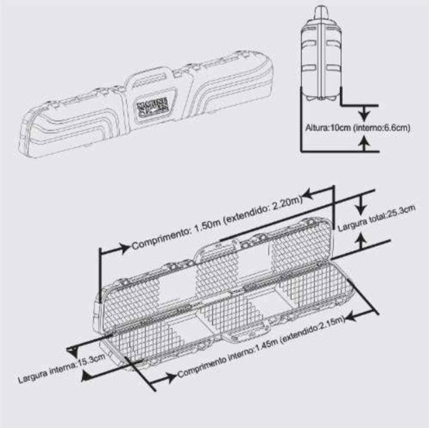 CAJA VALIJA MARINE SPORTS PARA CAÑAS