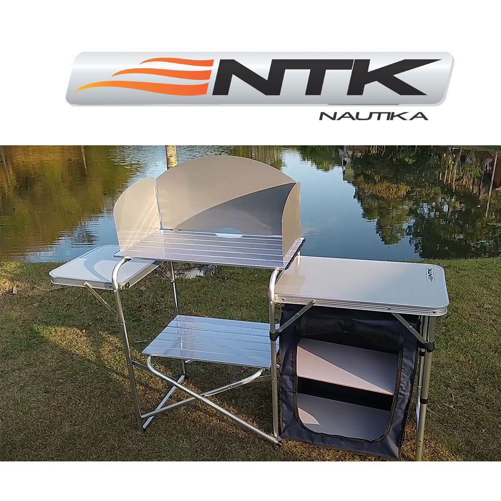 MESA ARMARIO ORGANIZADORA COCINA DE ALUMINIO NTK SERENA CAMPING