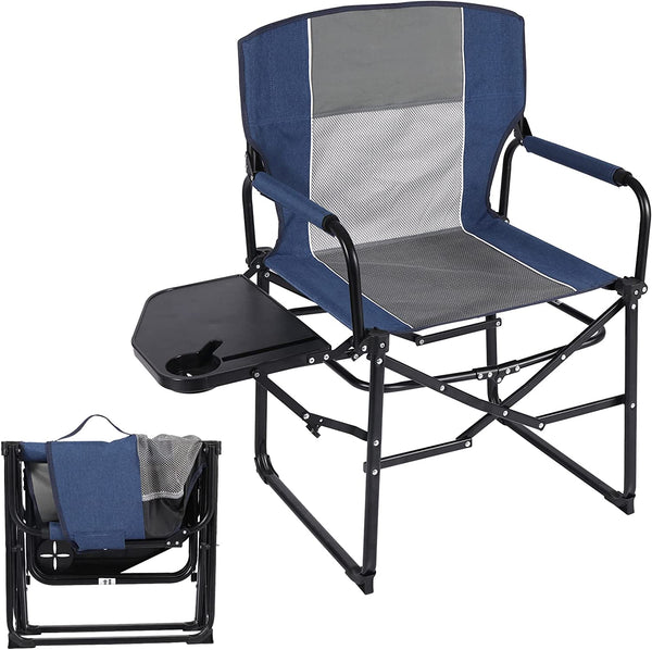 SILLA PLEGABLE PARA CAMPING C/MESA LATERAL 136KG