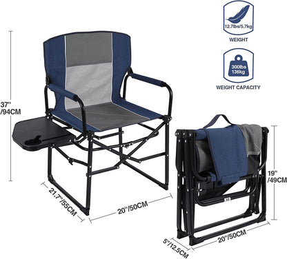SILLA PLEGABLE PARA CAMPING C/MESA LATERAL 136KG