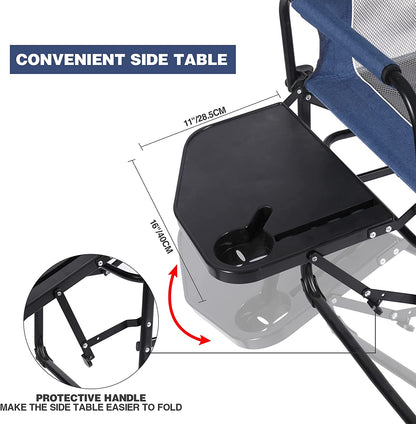SILLA PLEGABLE PARA CAMPING C/MESA LATERAL 136KG